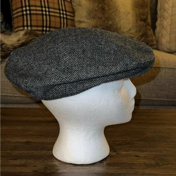 Men’s Gray Wool/Polyester Cap/Hat/Beret Vintage - Picture 4 of 9